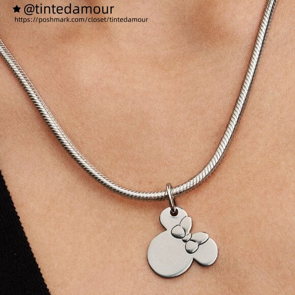 Pandora Disney Minnie Mouse Engravable Dangle Charm - Picture 5 of 7